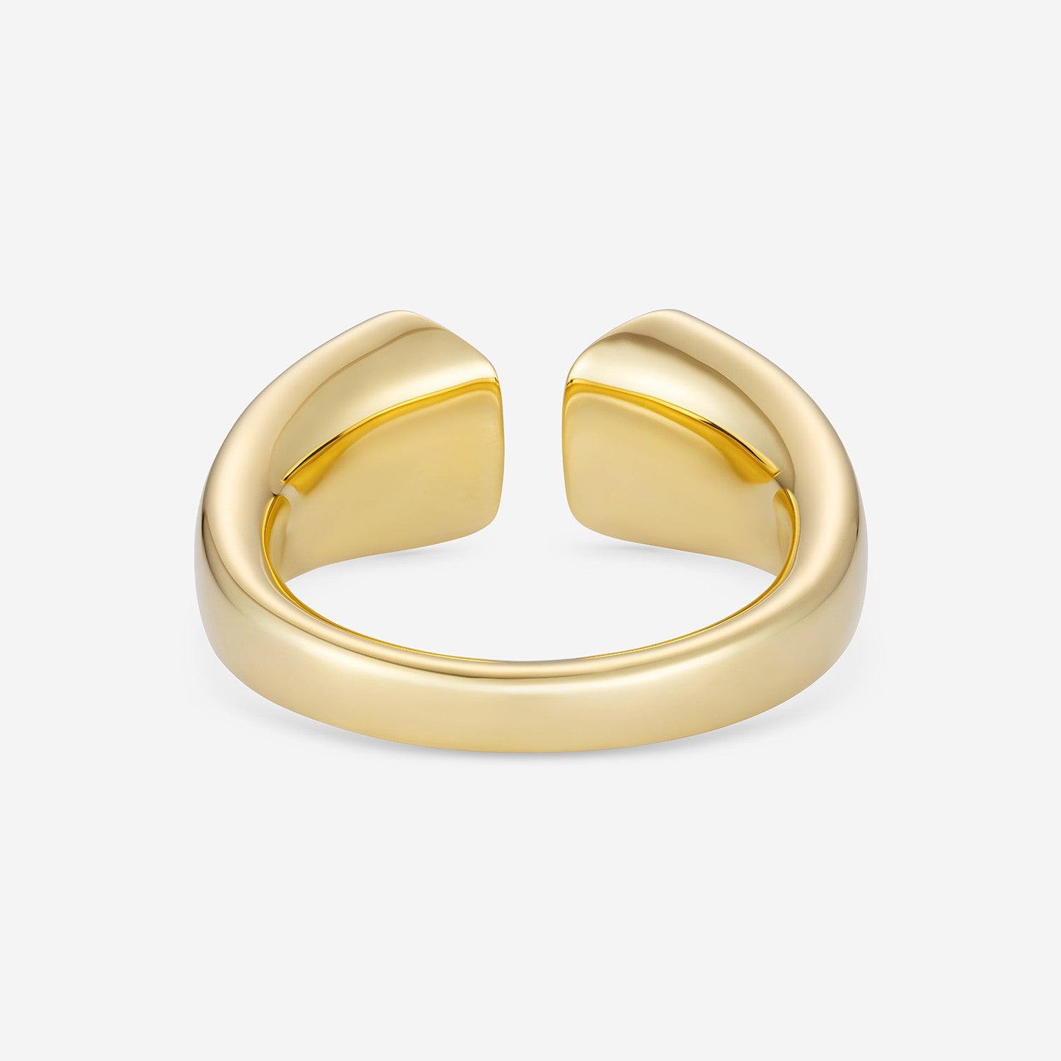 886 Royal Mint Rings Aurum Pavé Small Open Ring, 18ct Yellow Gold