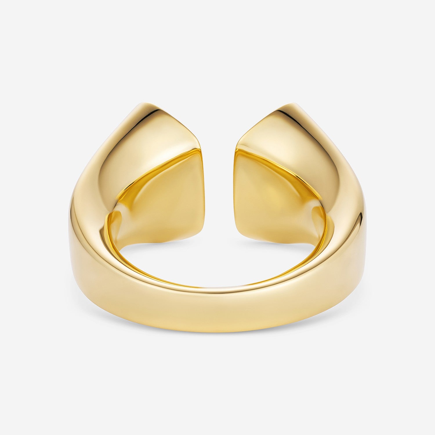 886 Royal Mint Rings Aurum Pavé Large Open Ring, 18ct Yellow Gold