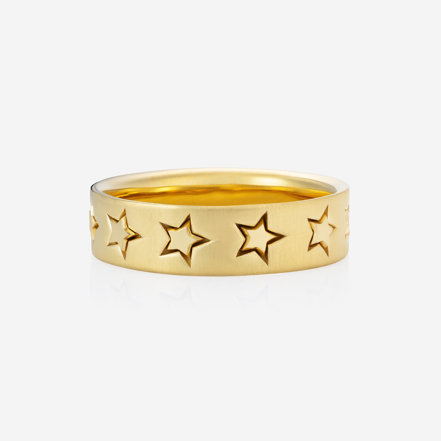 886 Royal Mint Rings Shooting Star Band Ring in 9ct Yellow Gold