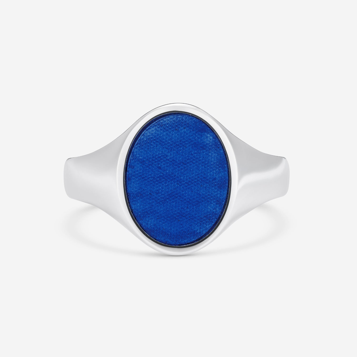 886 Royal Mint Rings Night Sky Enamelled Signet Ring in Silver