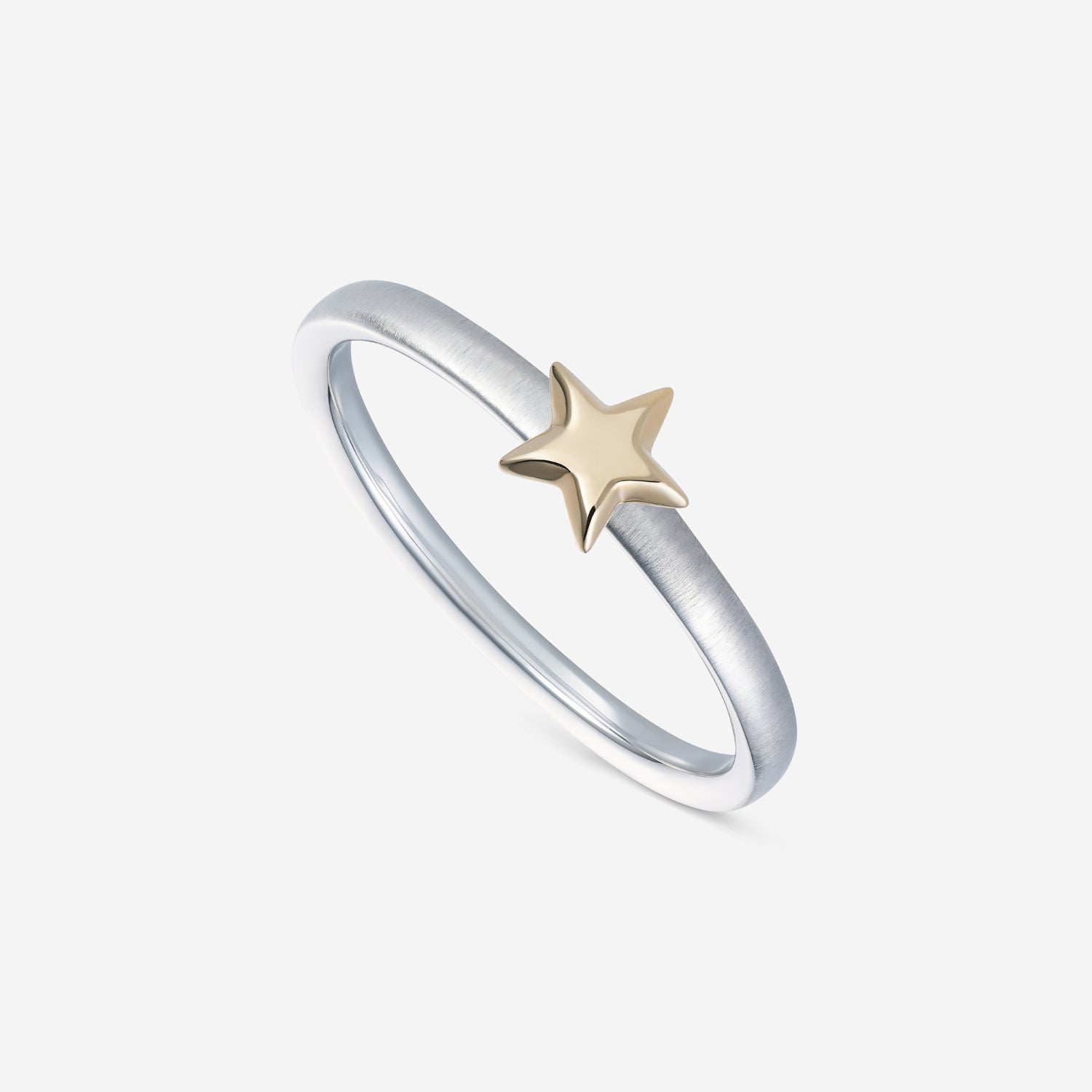 886 Royal Mint Rings Shooting Star Ring Silver & 9ct Yellow Gold