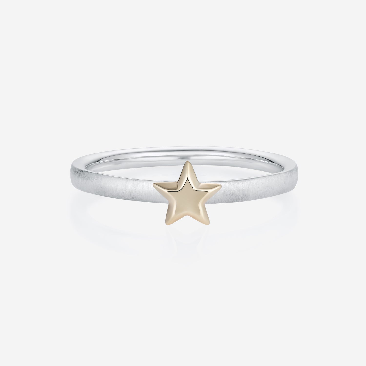 886 Royal Mint Rings Shooting Star Ring Silver & 9ct Yellow Gold