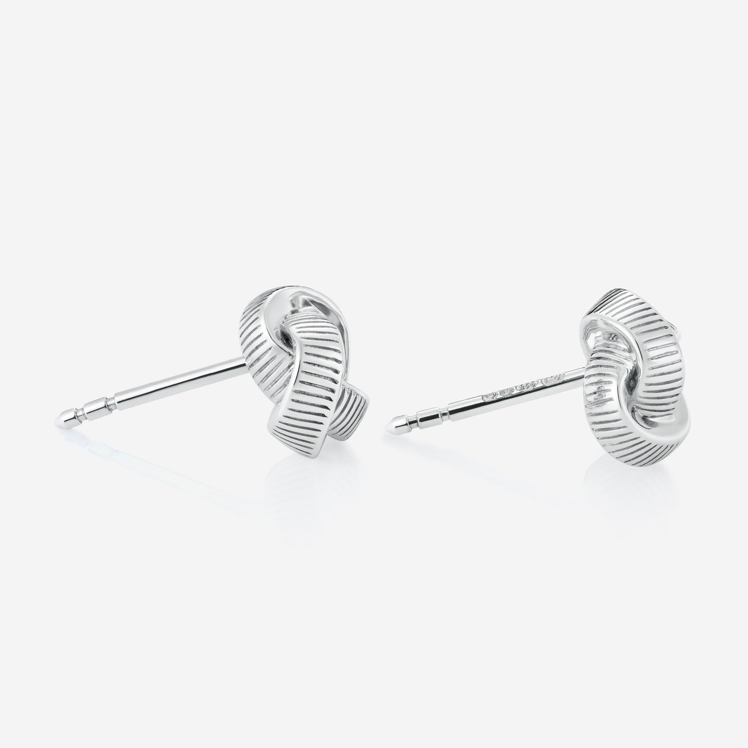 886 Royal Mint Knot Stud Earrings Sterling Silver