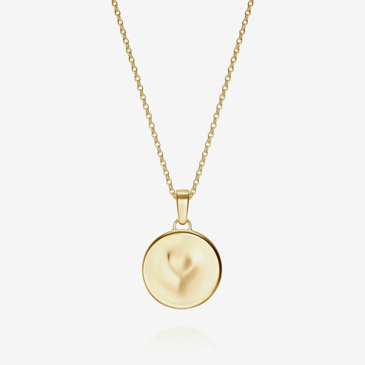 886 Royal Mint Necklaces 886 Caustic Heart Pendant with Chain in 18ct Yellow Gold