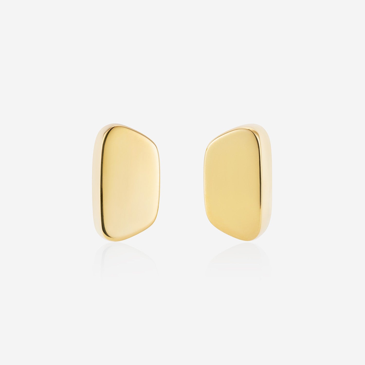 886 Royal Mint Earrings Aurum Slice Stud Earrings, 18ct Yellow Gold