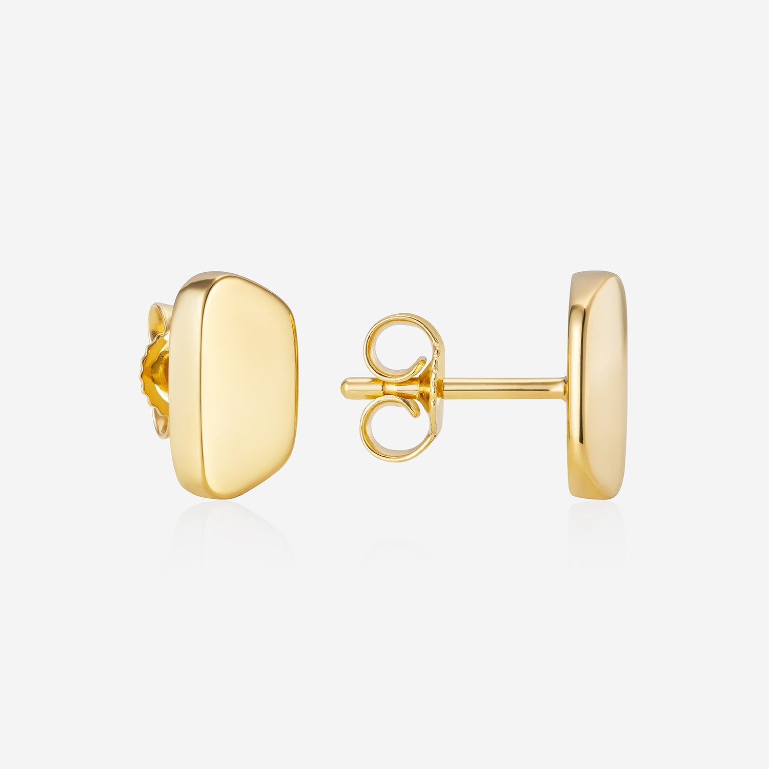 886 Royal Mint Earrings Aurum Slice Stud Earrings, 18ct Yellow Gold