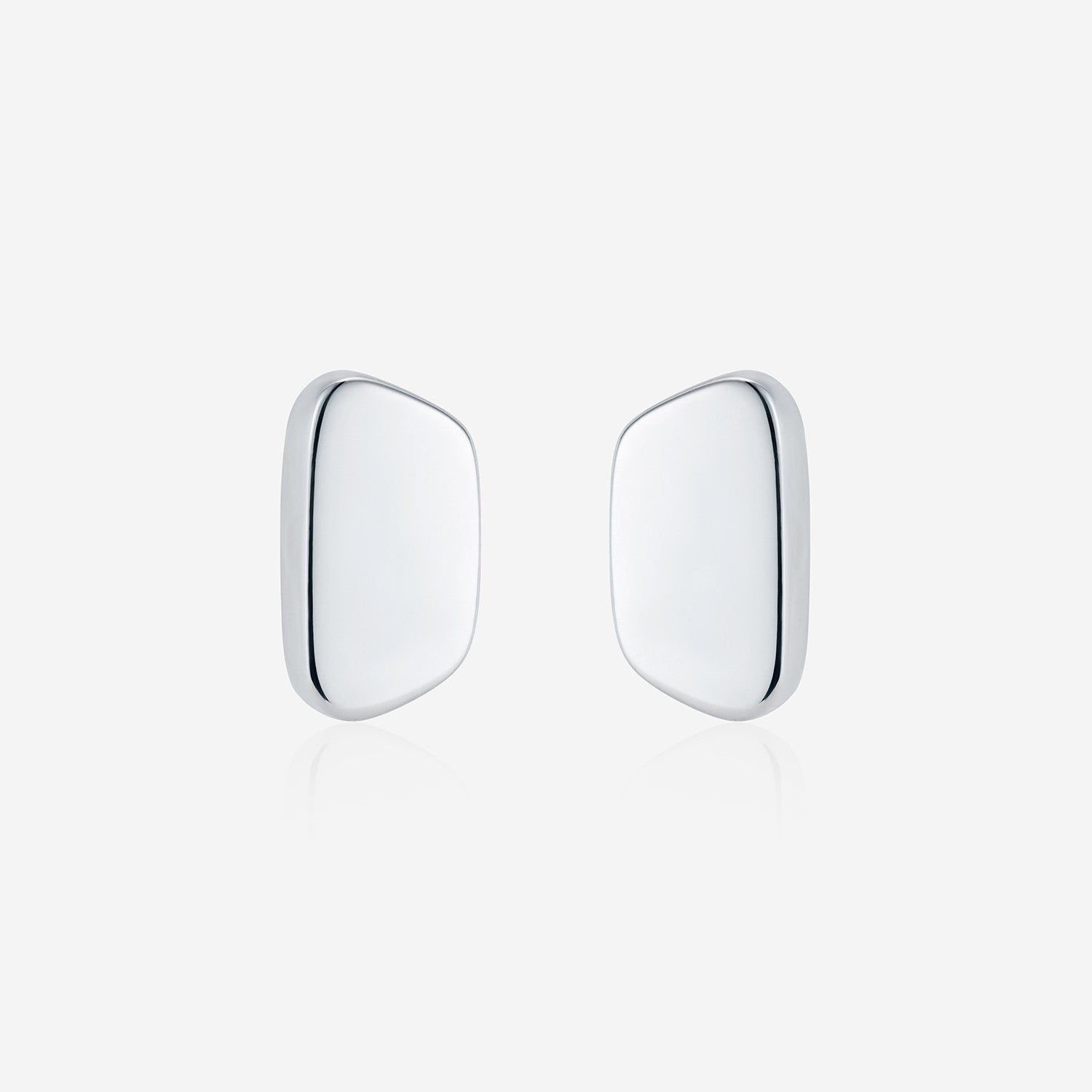 886 Royal Mint Earrings Aurum Slice Stud Earrings, Silver Sterling