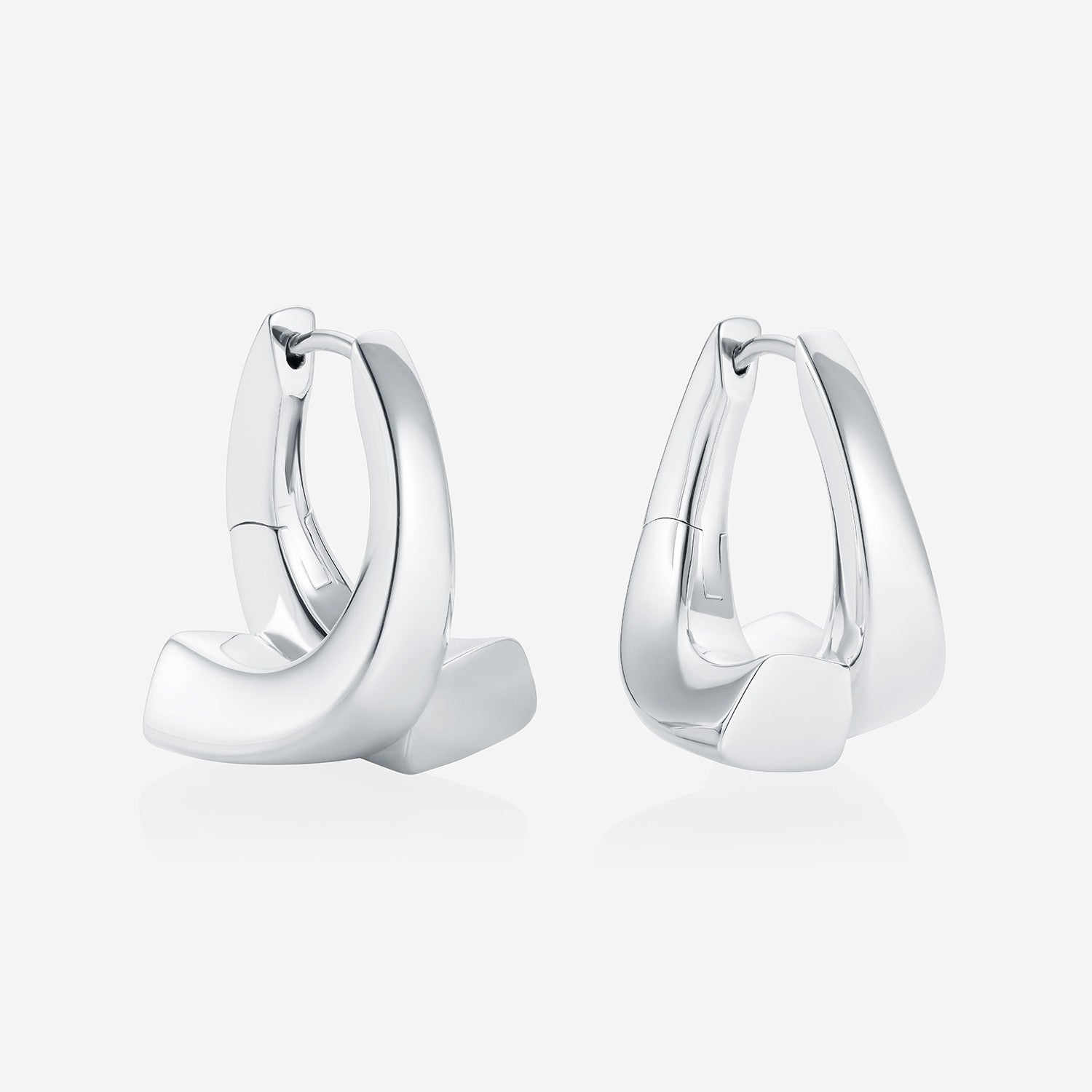 886 Royal Mint Earrings Aurum Twist Hoop Earrings, Silver Sterling