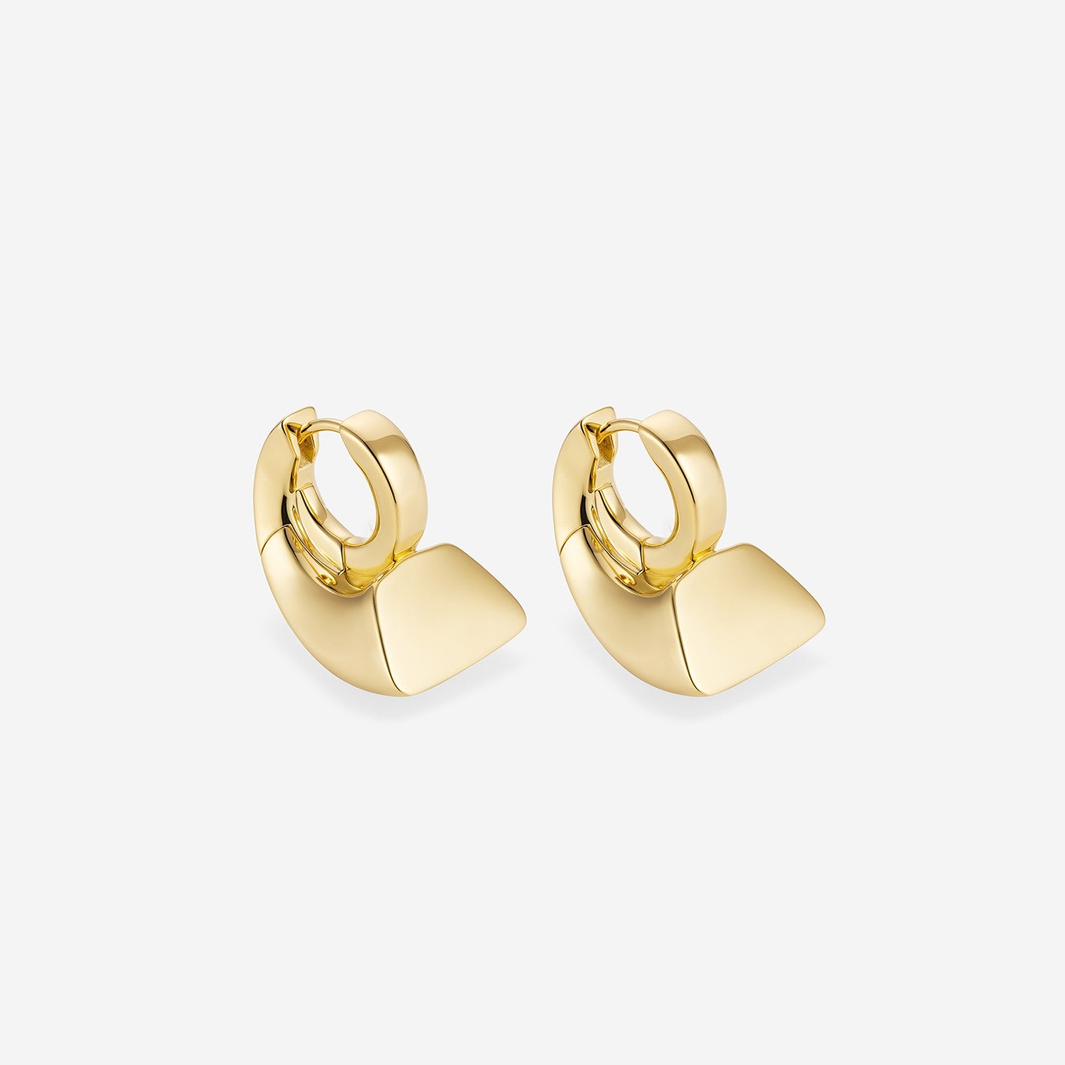 886 Royal Mint Earrings Aurum Bullion Huggie Hoop Earrings, 18ct Yellow Gold