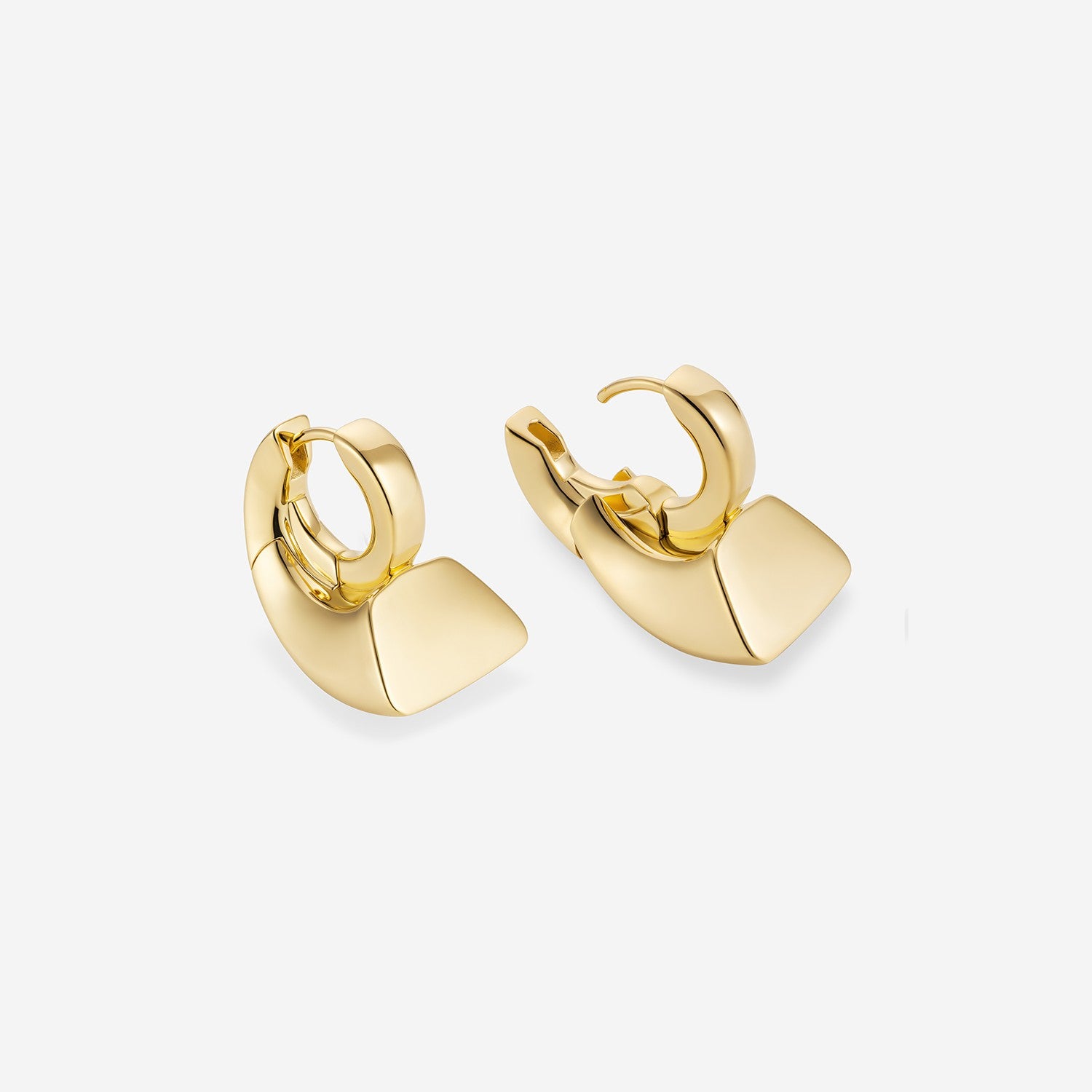 886 Royal Mint Earrings Aurum Bullion Huggie Hoop Earrings, 18ct Yellow Gold
