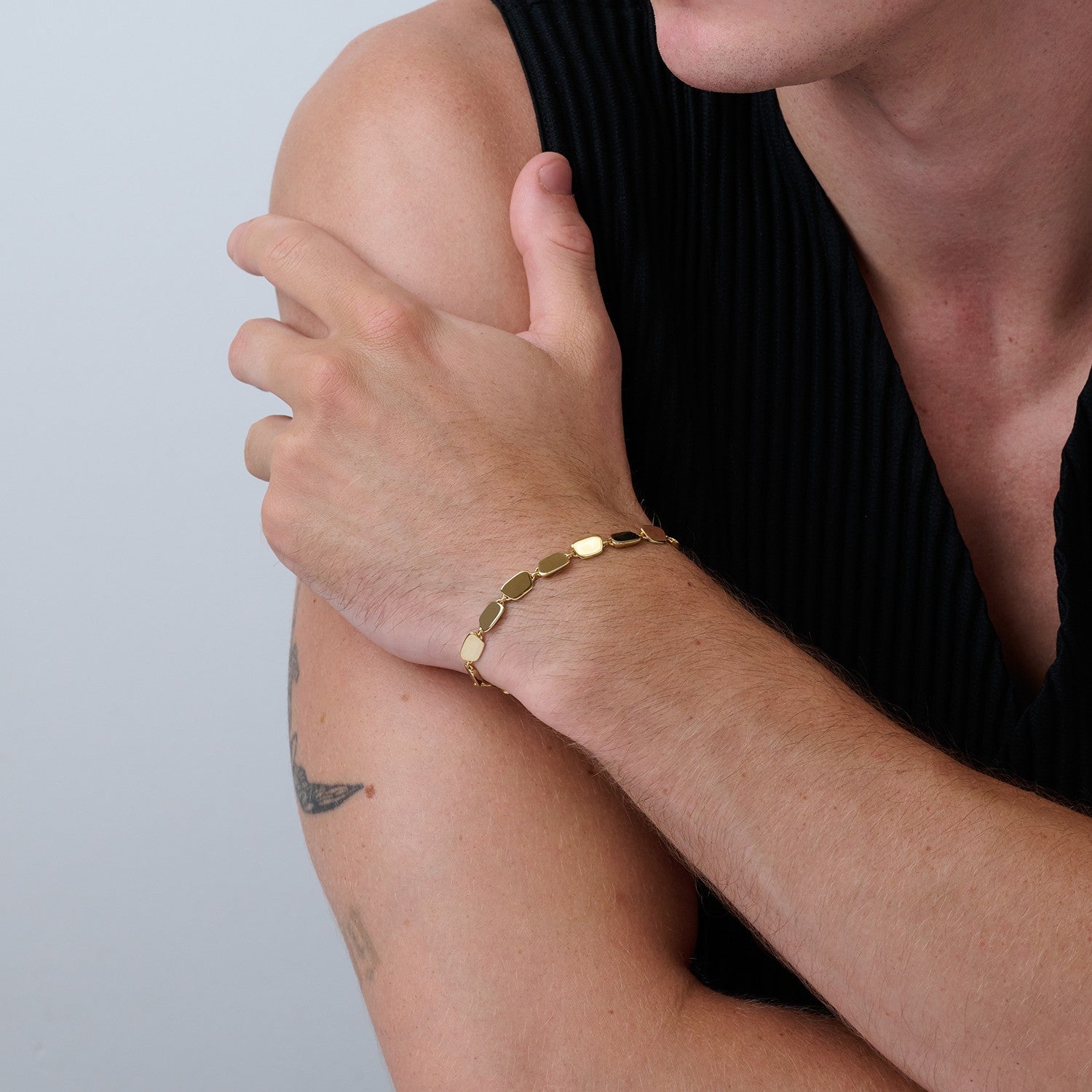 886 Royal Mint Bracelet Aurum Slice 7.5 inch Bracelet, 18ct Yellow Gold