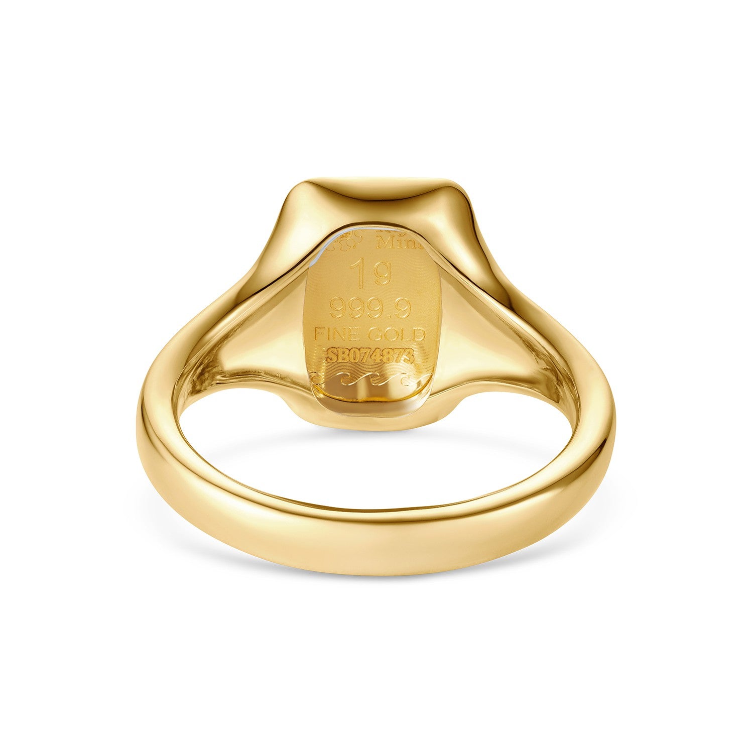 886 Royal Mint Rings Bullion Signet Ring in 18ct Gold