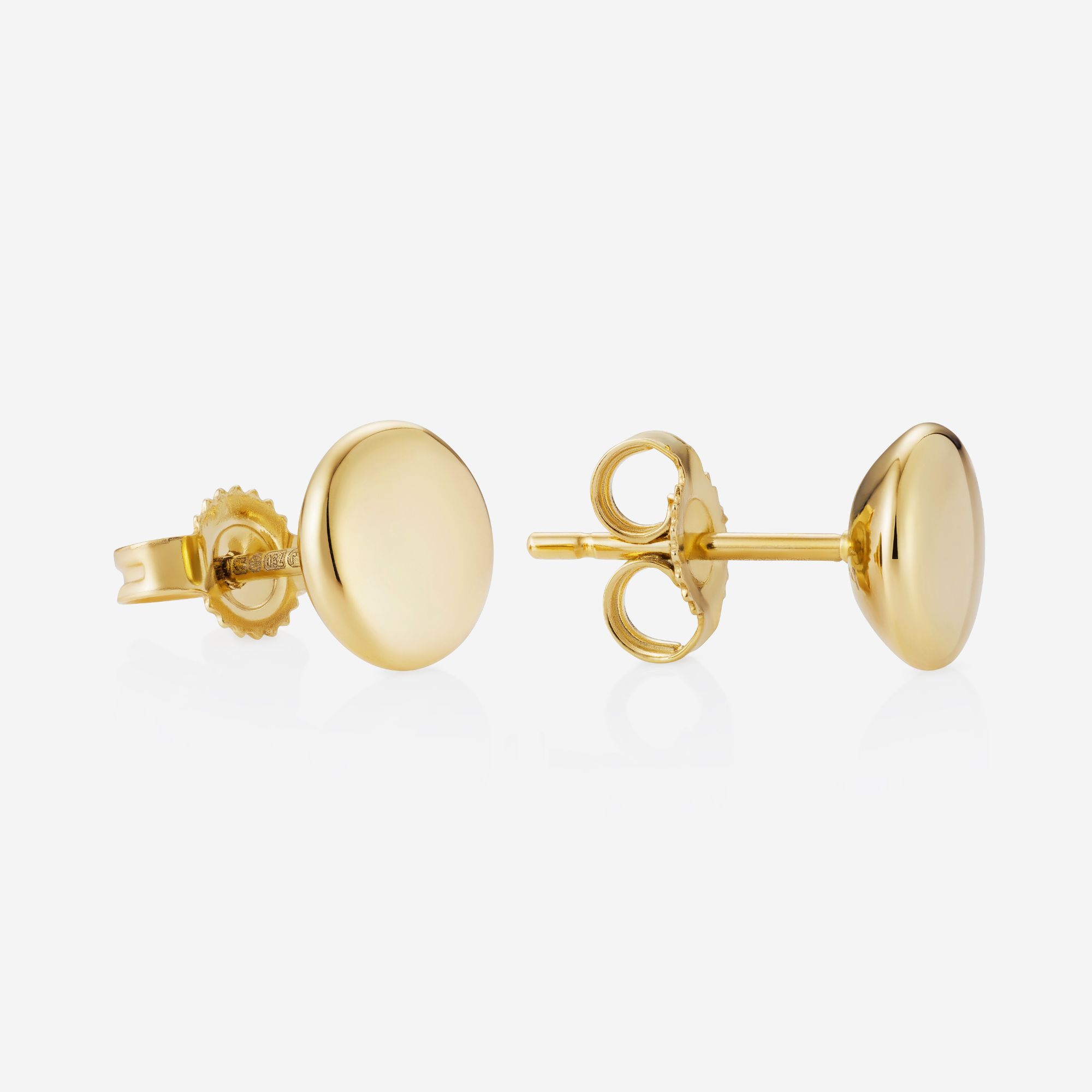 886 Royal Mint Earrings 886 Medium Stud Earrings 18ct Yellow Gold