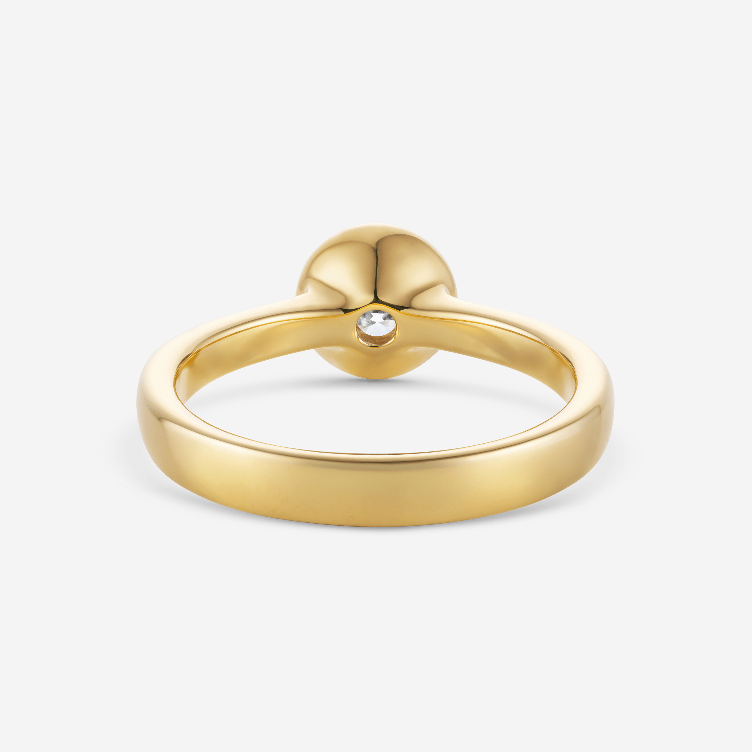 886 Royal Mint Round Cut Solitaire Lab Grown Diamond Engagement Ring, 18ct Yellow Gold