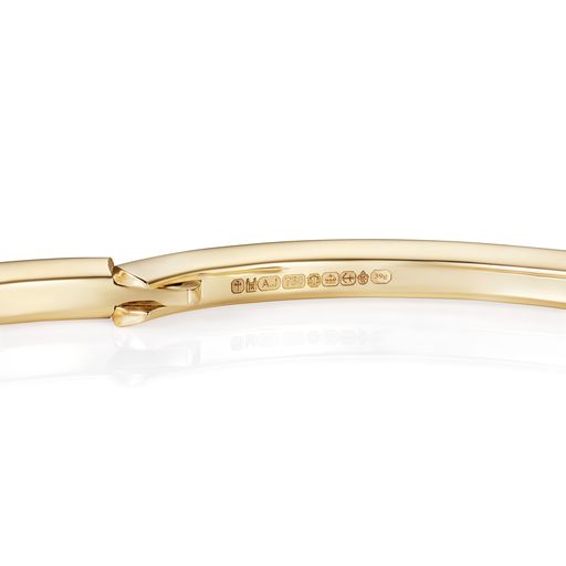 886 Royal Mint Bracelet 886 Pavé Bangle in 18ct Yellow Gold