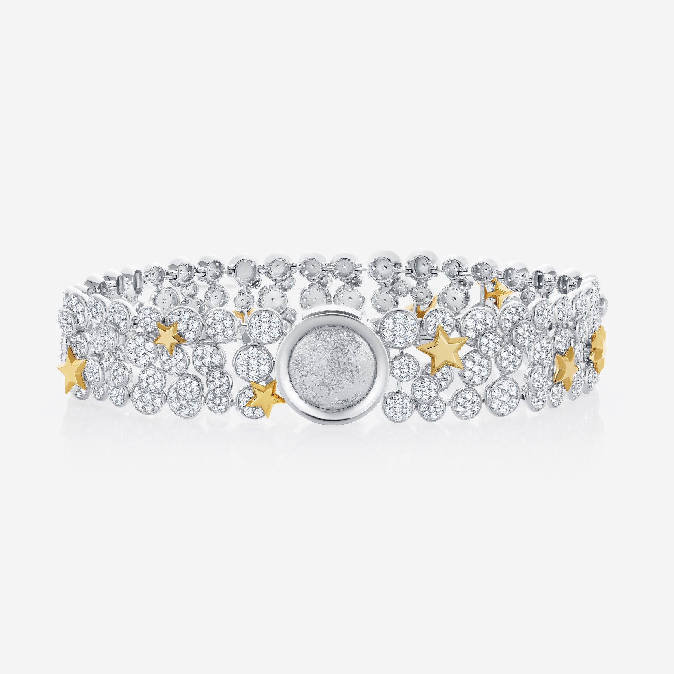 886 Royal Mint Necklaces Night Sky Pave Choker, 18ct Yellow & White Gold