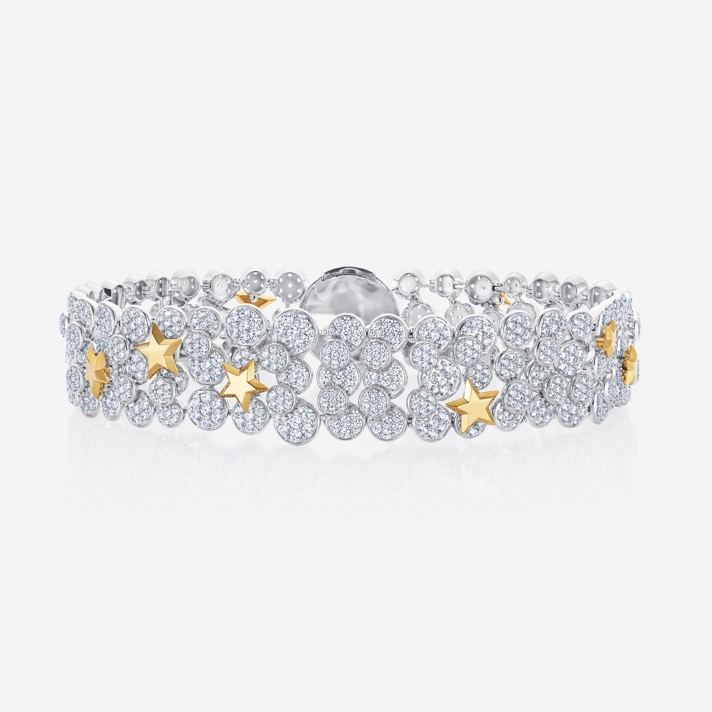886 Royal Mint Necklaces Night Sky Pave Choker, 18ct Yellow & White Gold