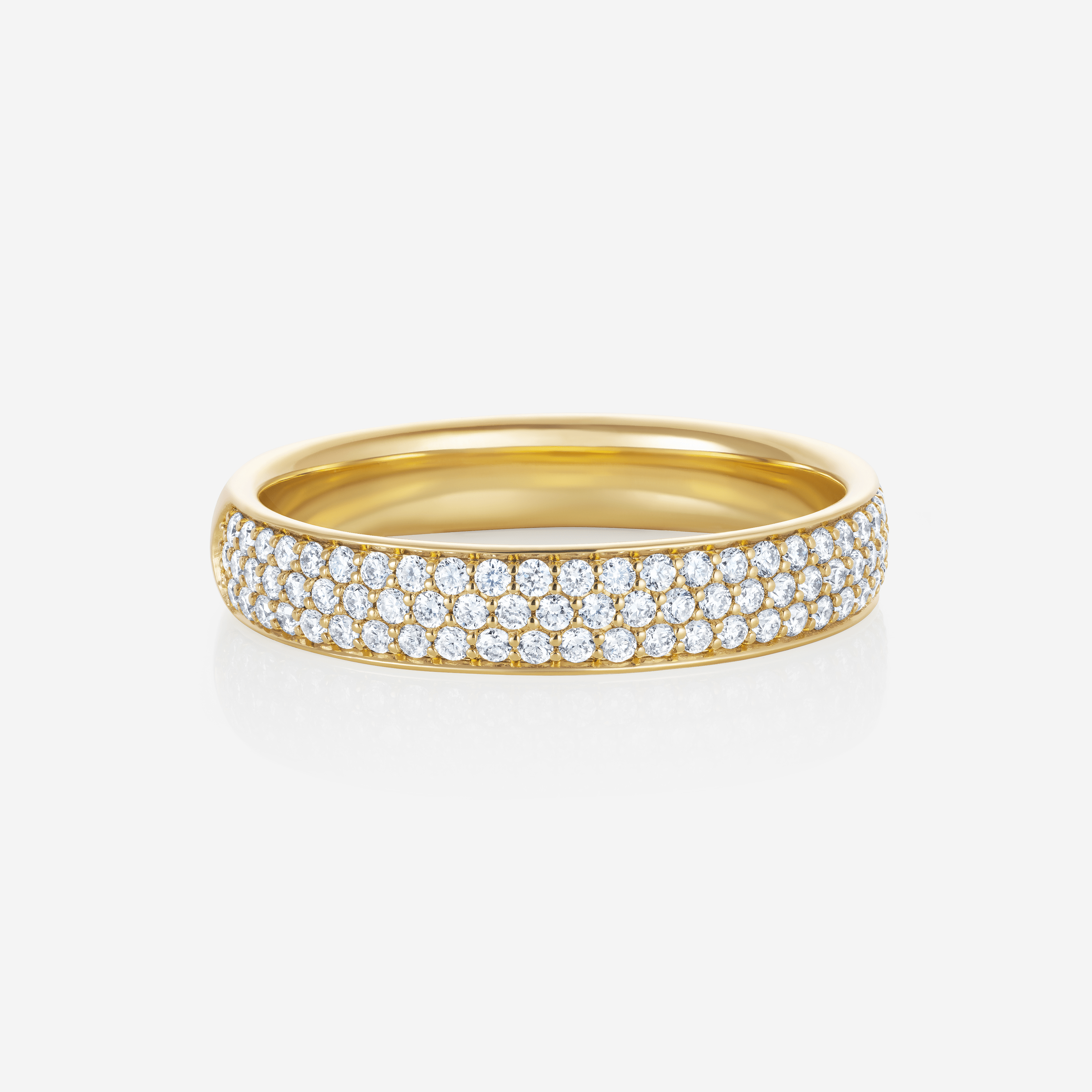 886 Royal Mint Rings Pavé Lab Grown Diamonds Ring, 18ct Yellow Gold
