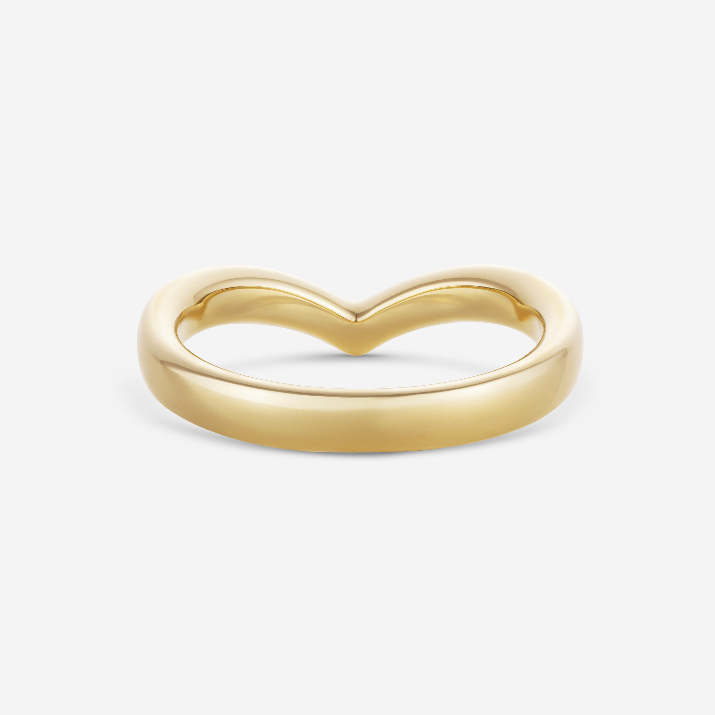 886 Royal Mint Rings Wishbone Band Ring, 18ct Yellow Gold