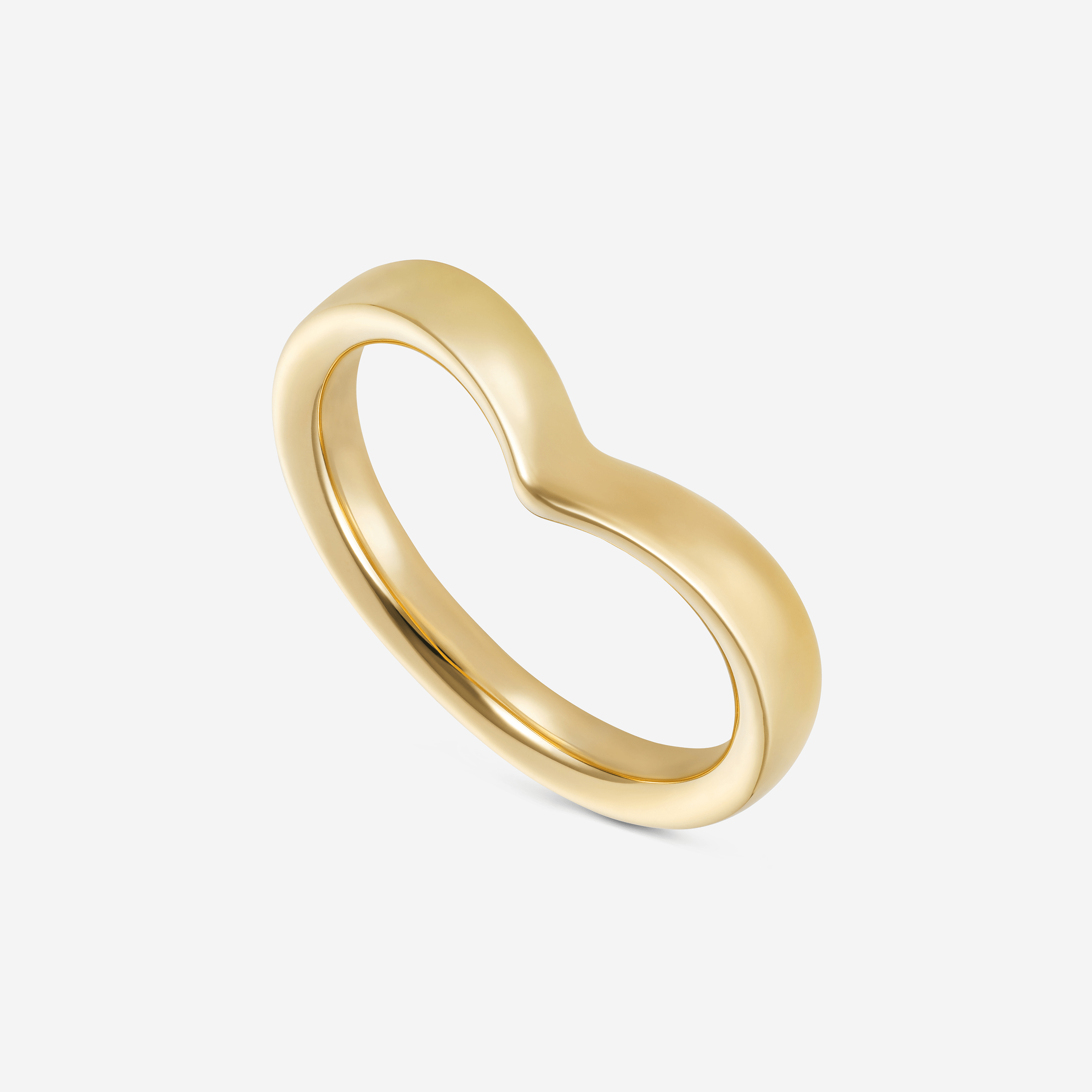 886 Royal Mint Rings Wishbone Band Ring, 18ct Yellow Gold