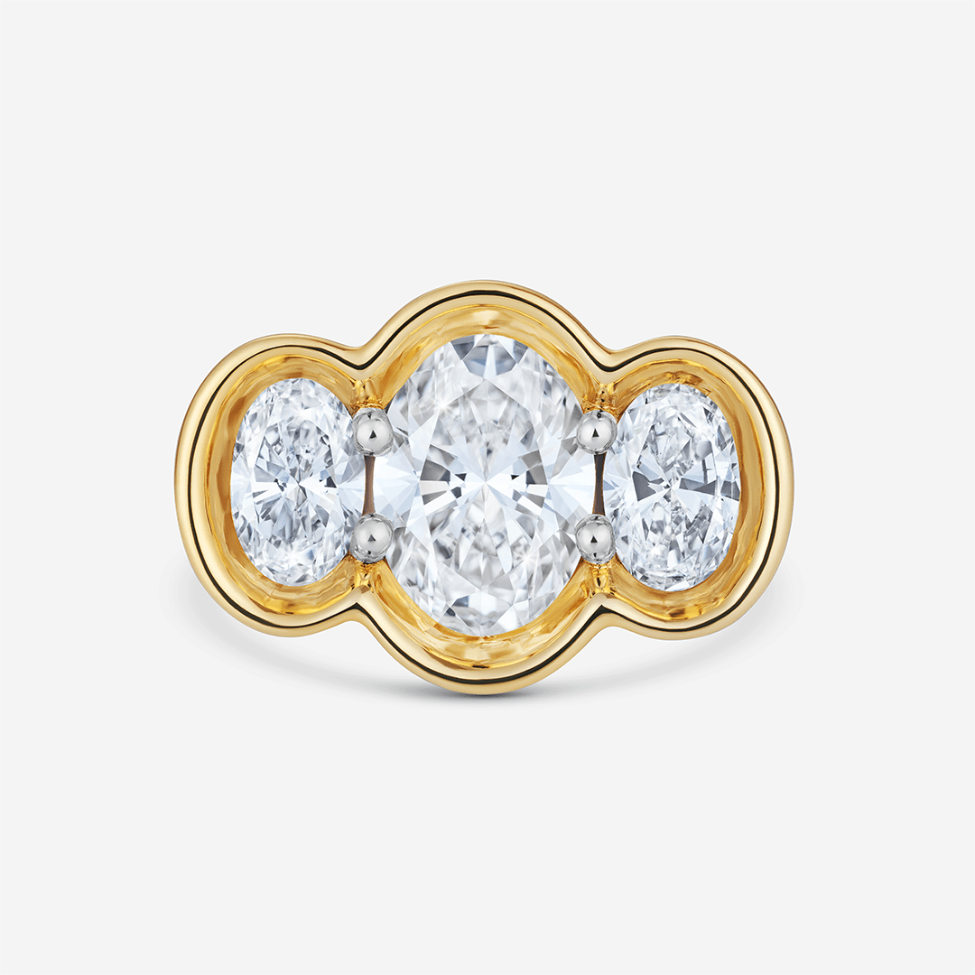 886 Royal Mint Rings Trilogy Diamond Engagement Ring, 18ct Yellow Gold