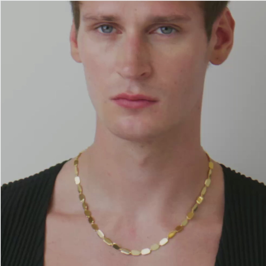 Aurum Full Slice 20 inch Necklace, 18ct Yellow Gold