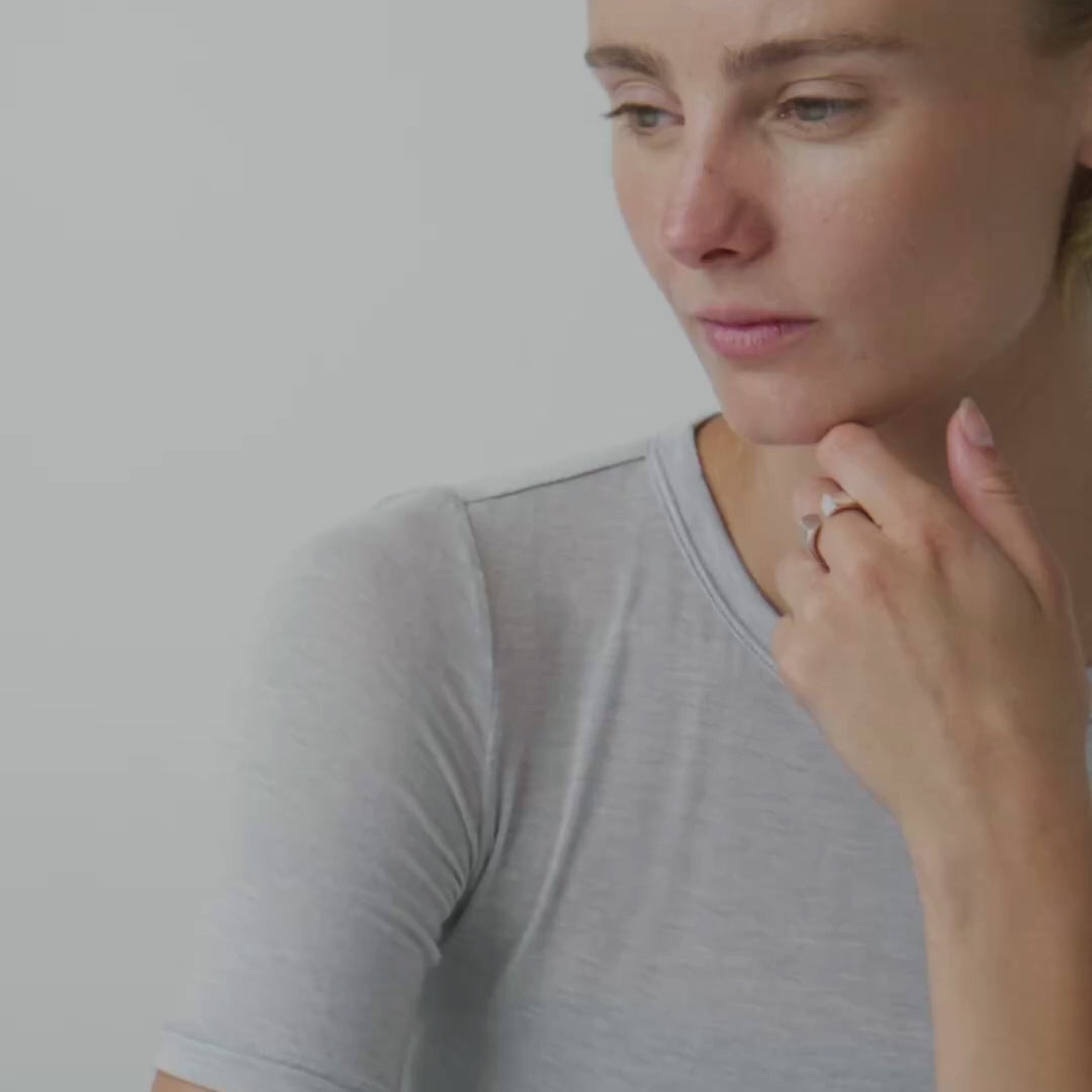 Aurum Small Open Ring, Silver Sterling