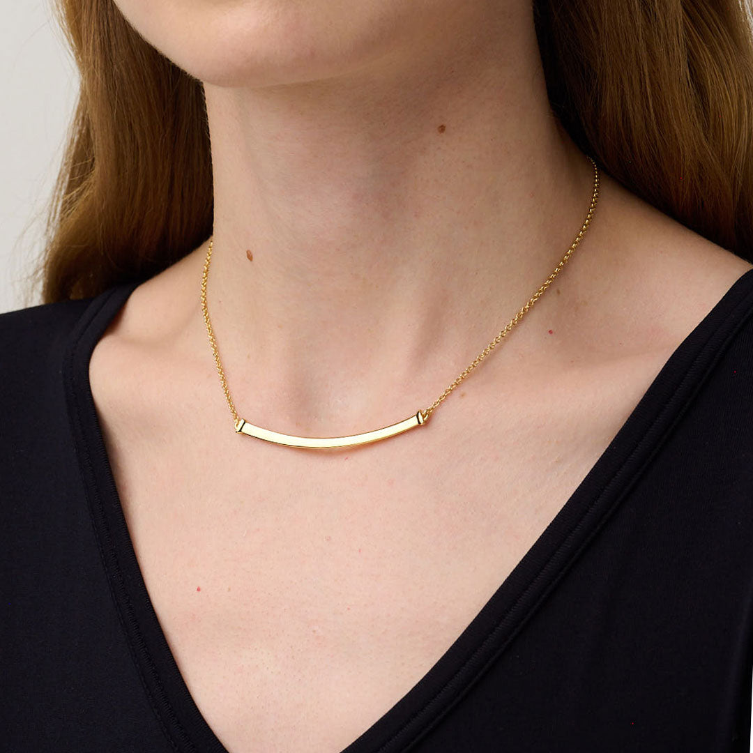 886 Royal Mint Necklaces 886 Bar Necklace 18ct Yellow Gold