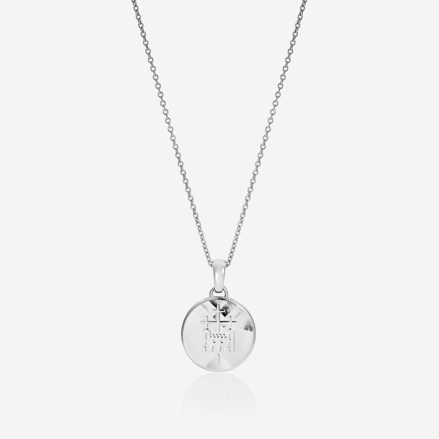 886 Royal Mint Necklaces 886 Caustic Tower Pendant with Chain in Sterling Silver