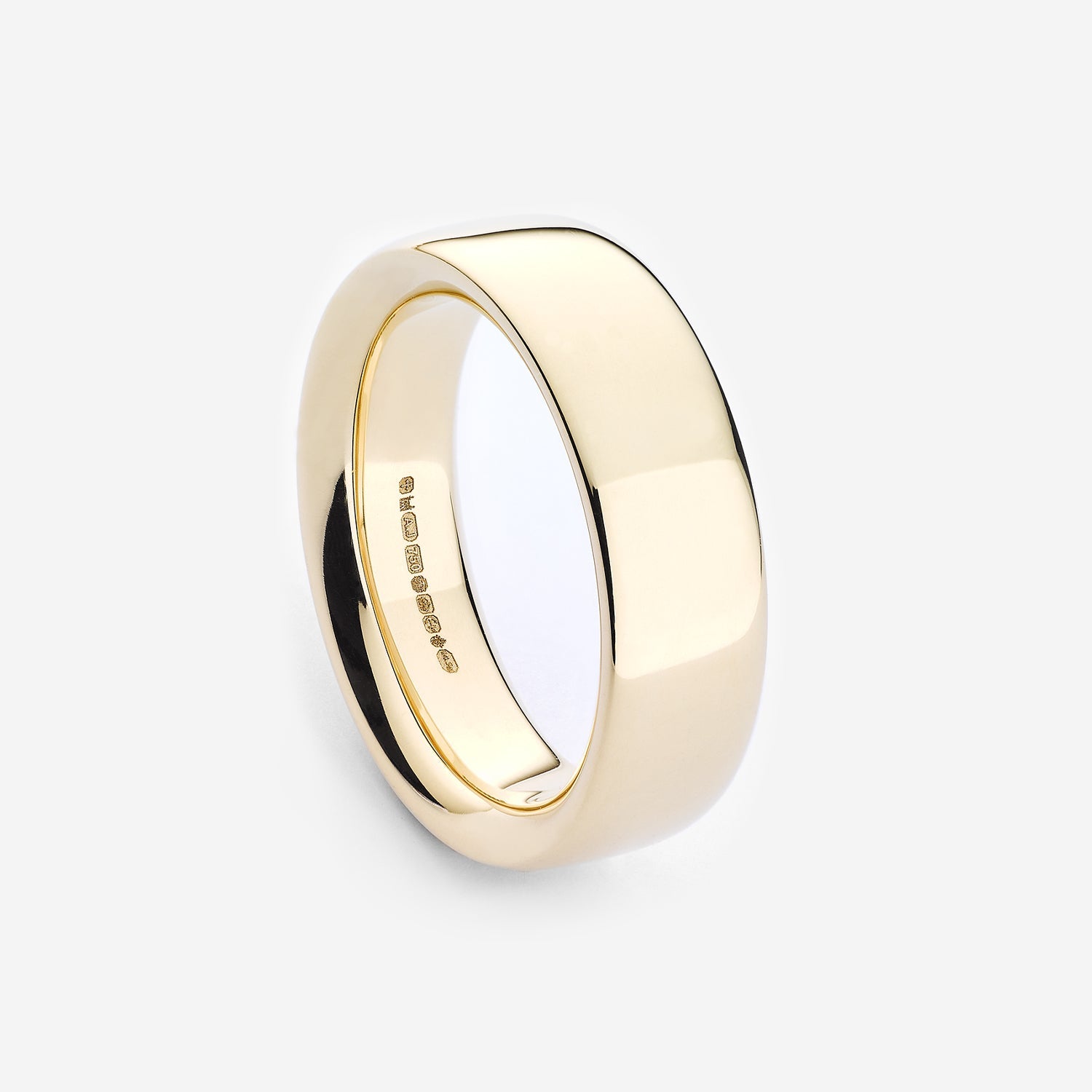 886 Royal Mint Rings 886 Bold Band Ring in 18ct Yellow Gold